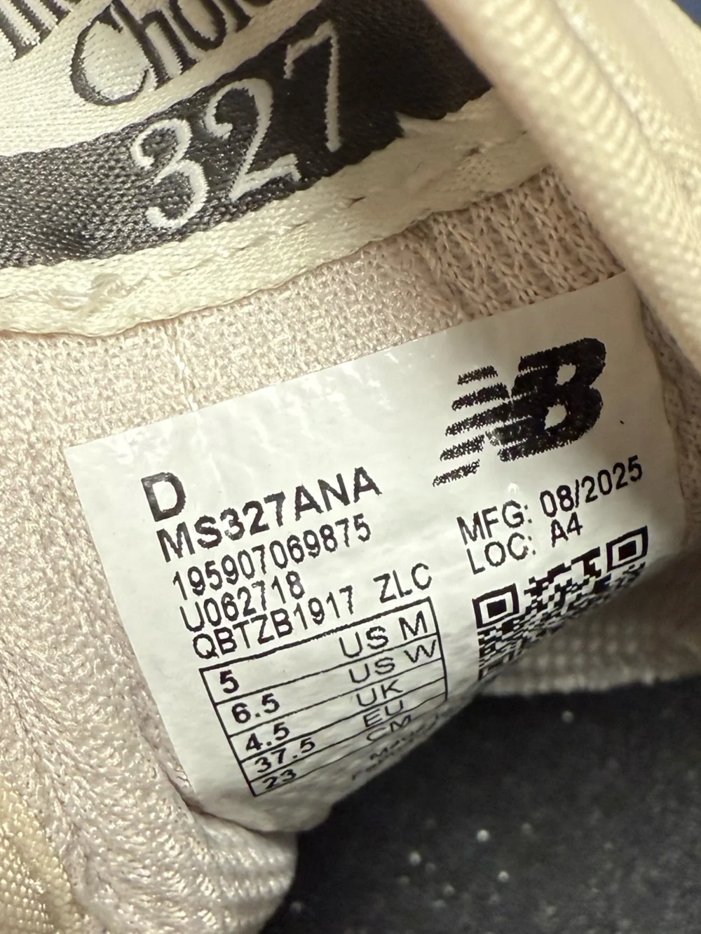 New Balance 327 Sneakers Linen/Sea Salt/Leopard - Picture 6 of 6